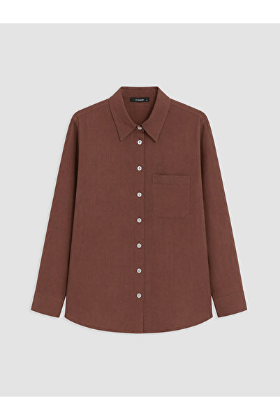 LC Waikiki Nevavm Women's Linen Blend Shirt with a Difference