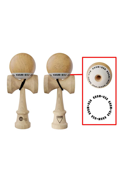 OEM Kendama KROM USA Albastrs,18, 5 cm, Base cup, Cupe mari si set ata cadou