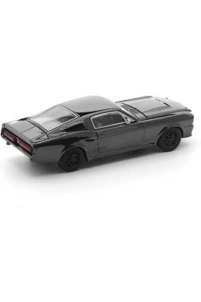 pop race 1 :64 1967 Ford Shelby Mustang Gt500 Dark Chrome Limited Edition Prdc004 Model Car