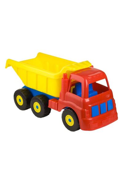 BAMI NETWORK Camion de Santier Mare Plastic Galben Rosu 60cm 3+ Ani