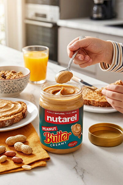 NUTAREL Fıstık Ezmesi Krema (Şekeri Hurmadan) 315 gr.