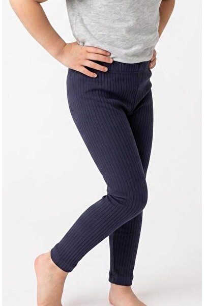 milay's life home collections Ribbed Lycra Children's Tights 1 Piece in Navy ...