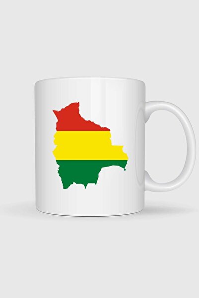 Bahriyeli Collection كوب مطبوع عليه علم وخرائط بوليفيا