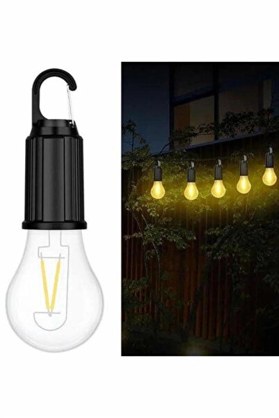 Epilons Şarjlı Dekoratif Kamp Lambası Askılı Ampul Led Işık Type-c Girişli