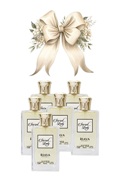 RIAVA PERFUMES 6 قطع من عطر سيكريت ليدي 100 مل