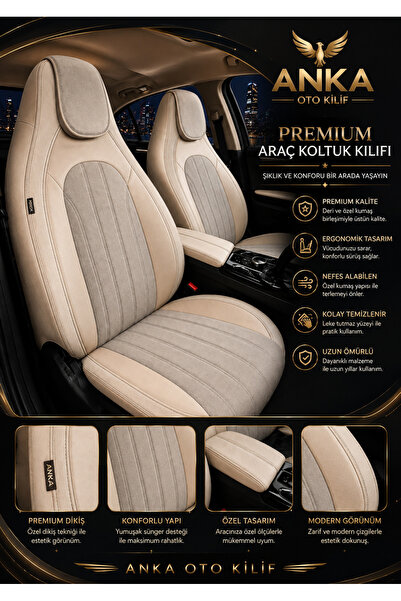 Anka Honda Accord 2003 Ve Sonrası Uyumlu Premium -TAM SET- Oto koltuk kılıfı