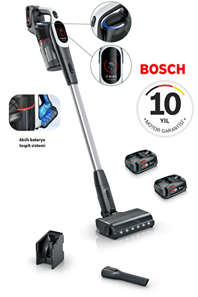 Bosch Çift Bataryalı Kablosuz Dikey Süpürge Uzun Kullanım Süreli Yedek Batary...