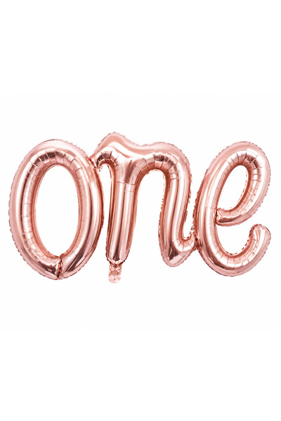 BeySüS One Lettering Rose Gold Foil Balloon