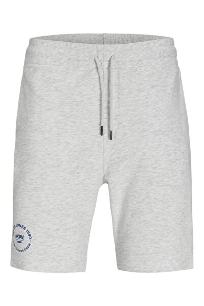 Jack & Jones Βερμούδα μακό ανδρική "Simon" γκρι μελανζέ