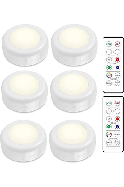 STARSTAR 6 Creative LED Night Lights - Ambient Light Remote Control Cabinet L...