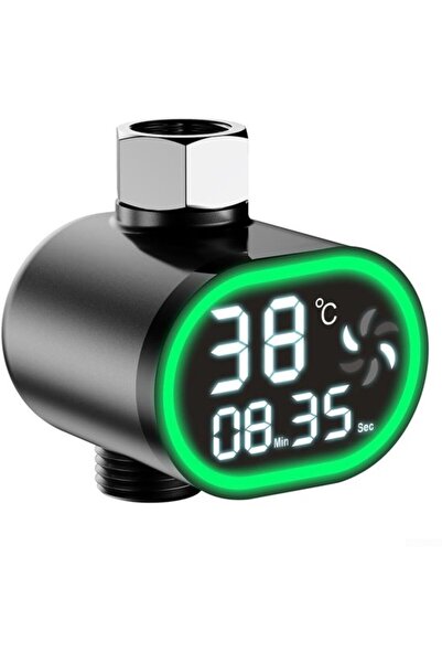 STARSTAR Water flow driven digital LED shower thermometer – a visual display ...