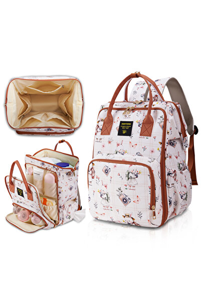 Sunveno Multi-Pocket Diaper Backpack – Waterproof Baby Nappy Bag with Insulat...