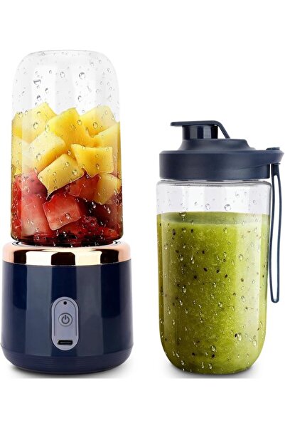 STARSTAR 400ml Mini Electric Juicer Cup with 6 Blades - USB Charging Wireless...