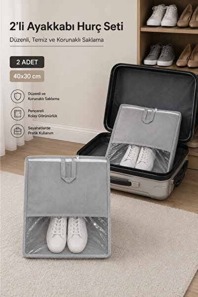 Formeya Shoe Storage Bag Set of 2 – Shoe Storage and Organizer for Suitcases