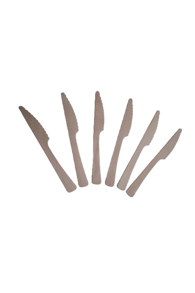 Kullan At Ahşap Tahta Bıçak 100 adet 16 cm