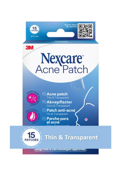 3M Nexcare Thin and Transparent Acne Patch 15's
