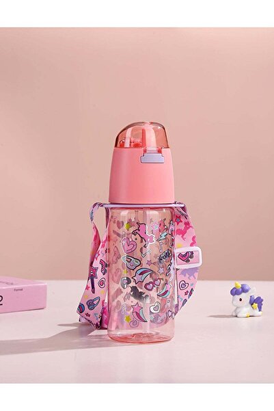 Five Dream House Unicorn Theme Kids Water Bottle Spray Cup, 580ML Leakproof W...