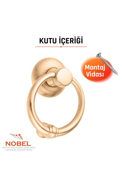 Nobel Osmanlı Kapı Taktak, Çelik Kapı Tokmağı, Alüminyum, Albrifin