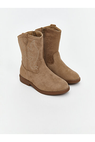 LC Waikiki Faux Suede Baby Girls' Boots