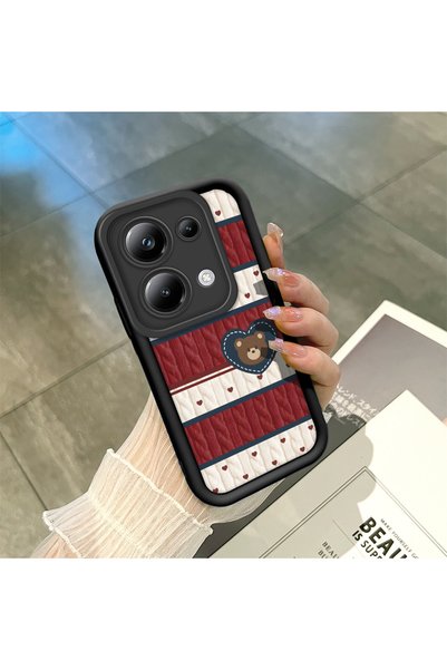 CHICASELUX حافظة واقية لطيفة على شكل دب متوافقة مع Poco M6 Pro 4G، مزيج من ال...
