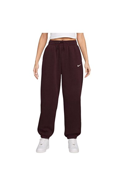 Nike Γυναικεία Φόρμα Αθλητική Ένδυση Φλις Φοίνικας Ψηλόμεσο Παντελόνι L