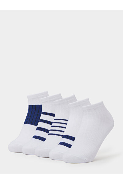 Styli Pack of 5 - Multi-Color Striped Ankle Socks