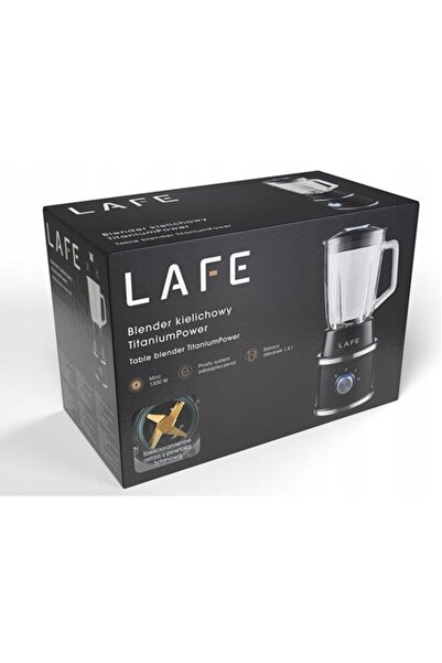 Lafe Blender cu vas de sticlă, puternic, pentru smoothie-uri, shake-uri, ames...