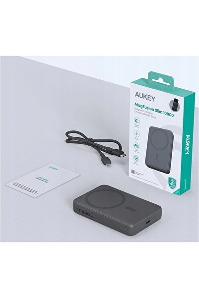 NO BRAND AUKEY PB-MS04 Powerbank MagSafe 10000mAh USB-C Qi fără fir 20W