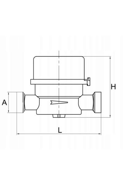 DIAMOND CONTOR DE APĂ CALDĂ DN15 1/2 2,5m³ LEGALIZARE 2029
