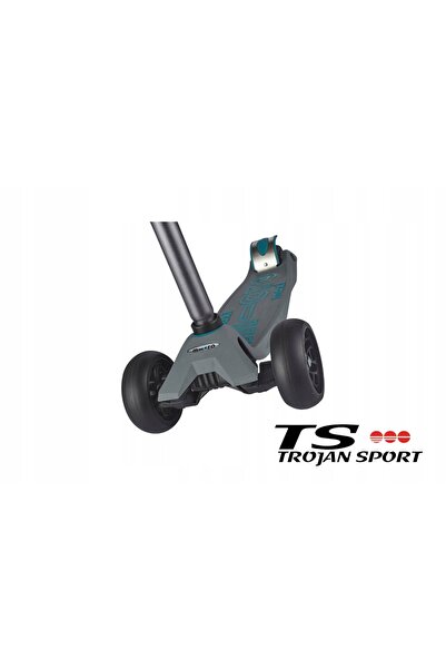 Micro Tricicletă-scuter pentru copii Maxi Deluxe Pro gri aqua OS