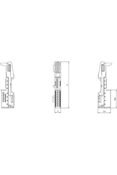 NO BRAND 6ES7193-6BP00-0DA1 SIMATIC ET 200SP Unitate de bază
