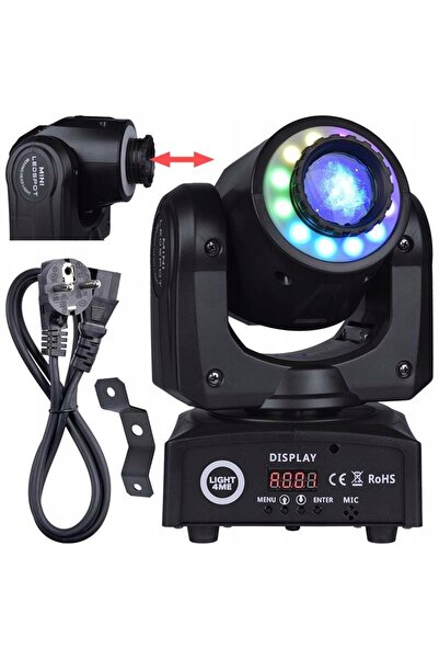 LIGHT4ME Cap mobil LED, proiector mic, 30 spoturi, inel cu 12 LED-uri RGB