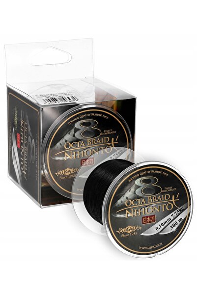 Mikado PLECIONKA NIHONTO OCTA BRAID 300m NEGRU 0.30mm