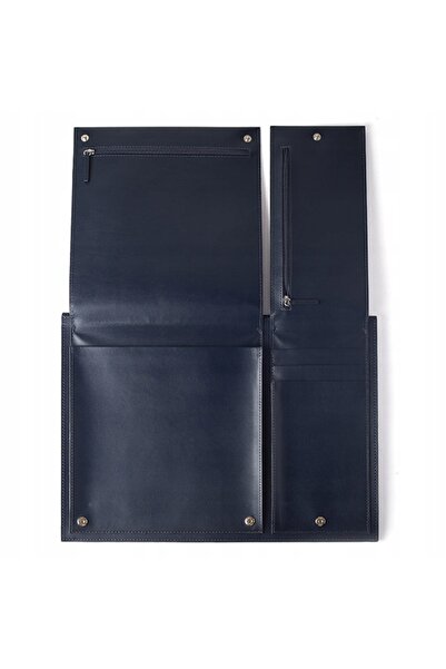 Lexon Husă plată din piele, elegantă, pentru laptop de 14 inch