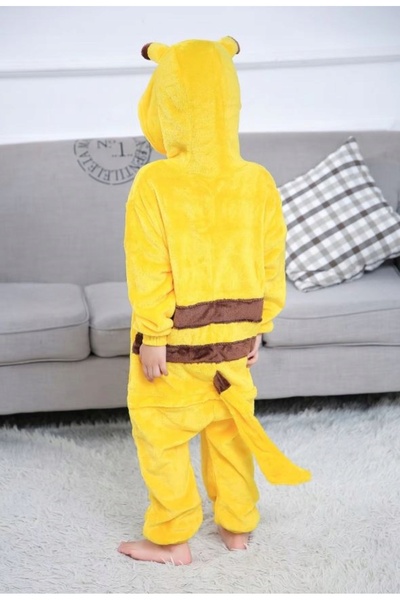 NO BRAND 128/134cm Costum Pikachu Mărimea L Pijama Cosplay Pokemon