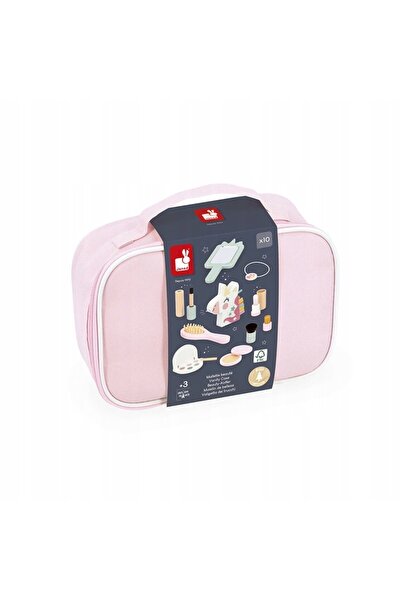 Janod Trusă de cosmetice cu 10 accesorii Little Miss Unicorn pentru fete 3+