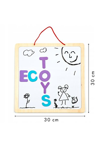 NO BRAND Litere magnetice educative 3-în-1 pentru tablă, ECOTOYS