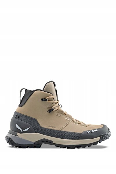 Salewa Bocanci de drumeție pentru femei Puez Leather Mid PTX, bej, mărimea 43