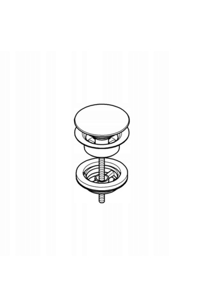 Grohe Robinet click-klak cu preaplin rotund 65807GL0