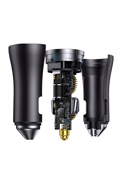 Baseus Încărcător auto Golden Contactor Pro 2x USB-C 40W Gri
