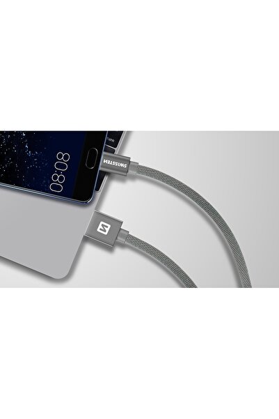 NO BRAND Cablu pentru încărcare USB-C 3m 3A SWISSTEN