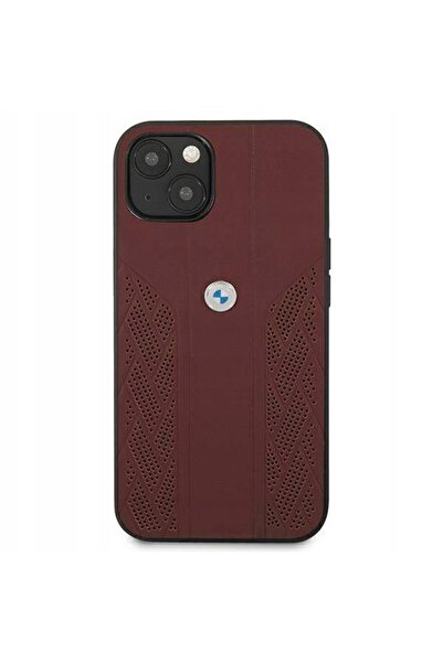 NO BRAND Husă BMW Leather Curve Perforate pentru iPhone 13 mini, din piele, c...