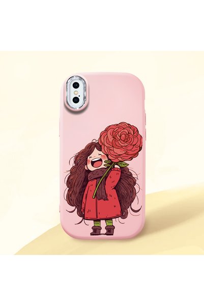 Hontinga حافظة متوافقة مع هاتف iPhone XS، حافظة حماية للكاميرا من السيليكون ب...