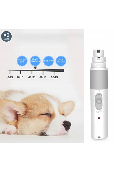 NO BRAND Pilă electrică silențioasă pentru unghii câini, pisici, animale