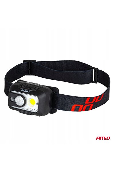 AMIO Lanternă frontală reîncărcabilă cu senzor de mișcare XPG+COB 1800mAh USB