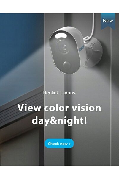 ReoLink Cameră IP de exterior 4MP cu notificare de detectare Wifi Lumus
