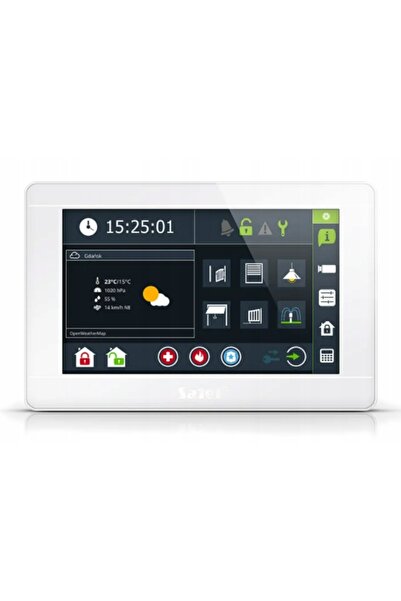 SATEL SISTEM DE ALARMĂ INTEGRA 32 KIT BATERII MANIPULATOR ECRAN TACTIL LCD DE...