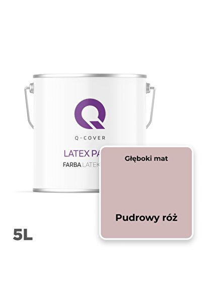 NO BRAND Vopsea latex pentru pereți, culoare roz pudră H3250, 5L, mată, produ...