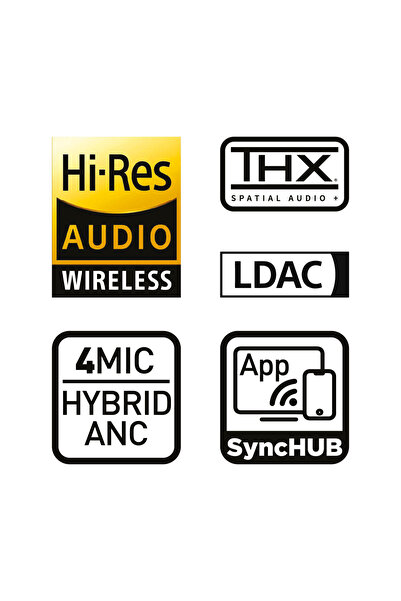 NO BRAND Căști fără fir HATOR Phoenix 2 ANC Wireless (albe)