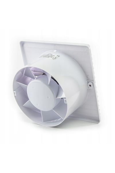 airRoxy Ventilator de perete silențios de 125MM pentru baie, cu cablu și într...